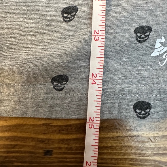 Denim & Flower Shirt Mens Extra Large Gray Skull Print Short Sleeve T-Shirt M - Picture 6 of 8